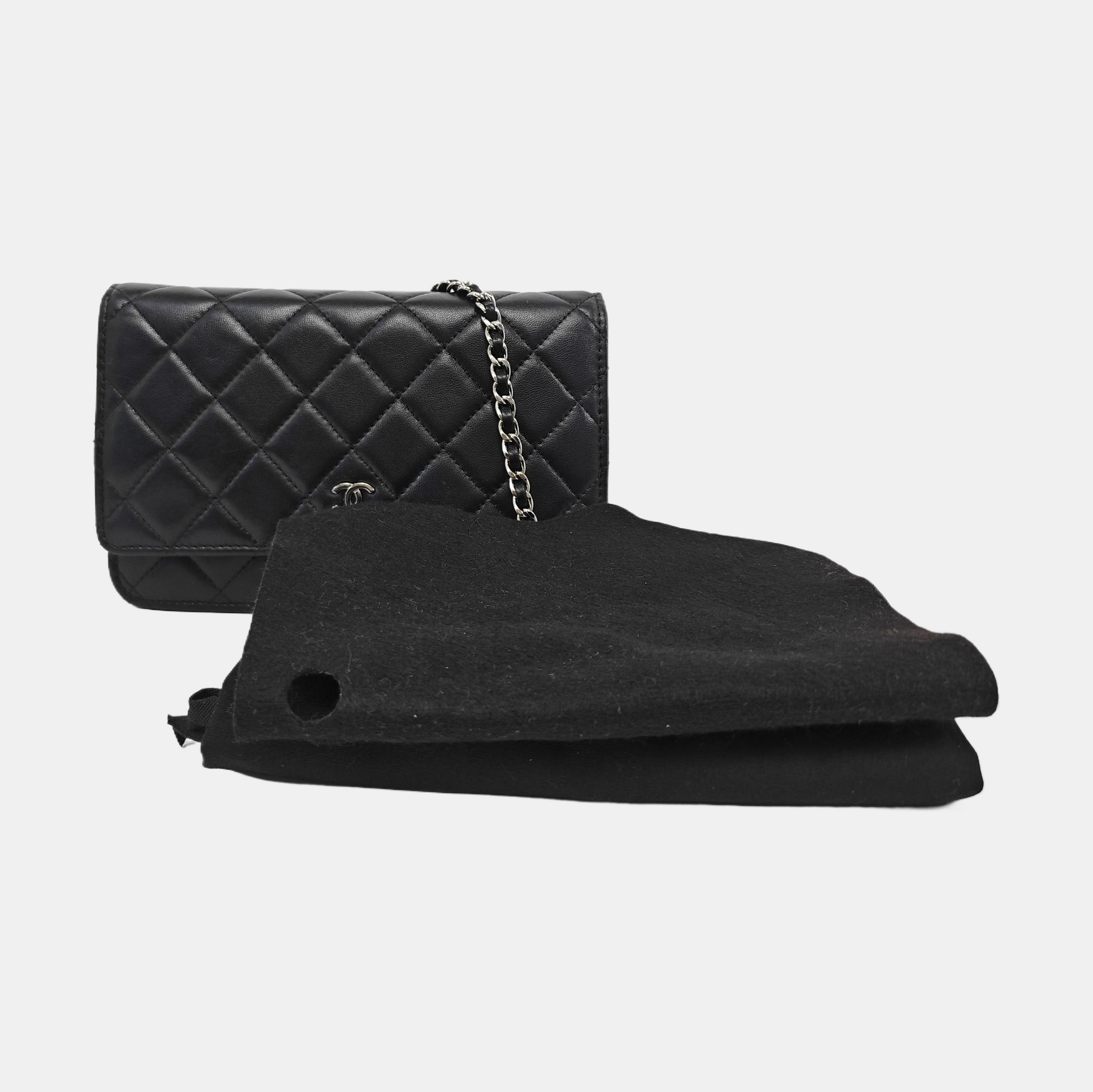 WOC Quilted Lambskin Black