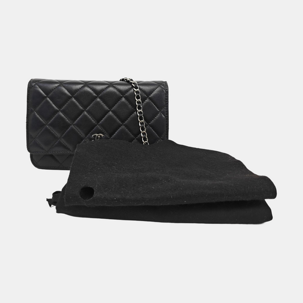 WOC Quilted Lambskin Black