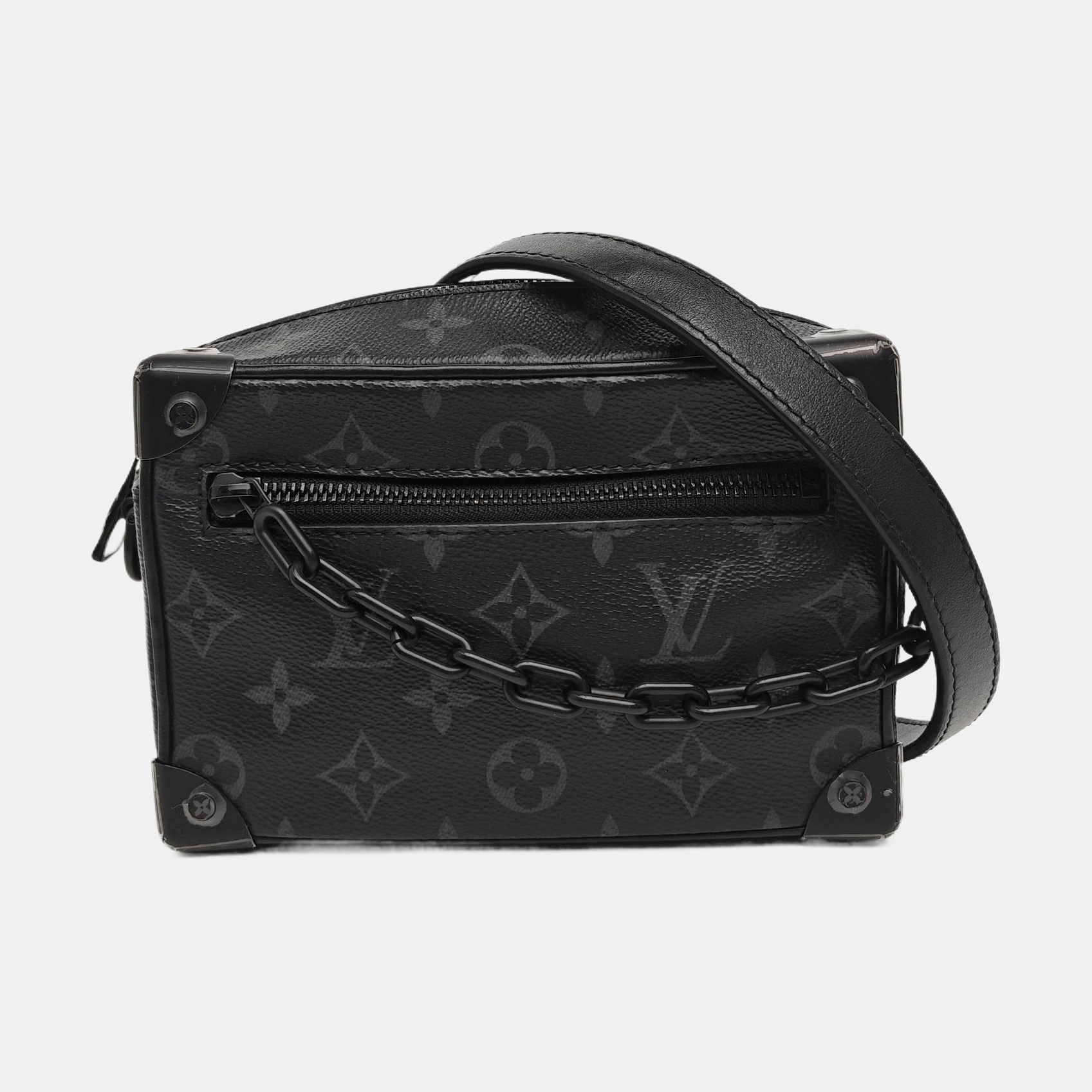 SOFT TRUNK Mini Monogram Coated Canvas Black