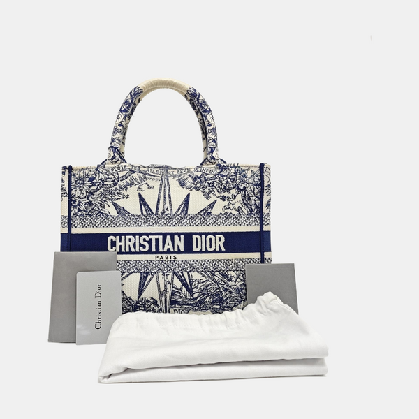 Book Tote Small Canvas White