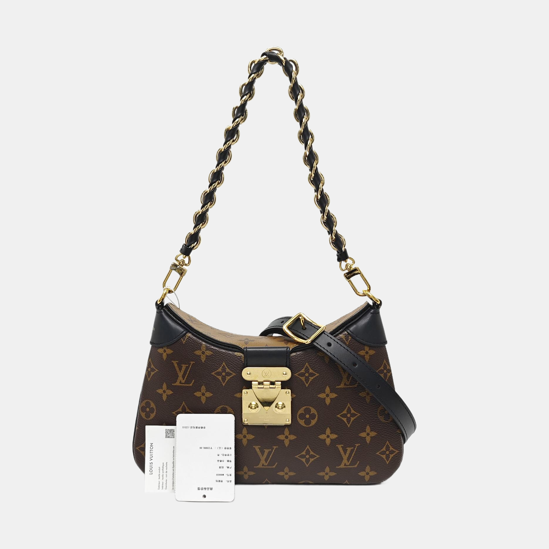 TWINNY Monogram Coated Canvas Brown