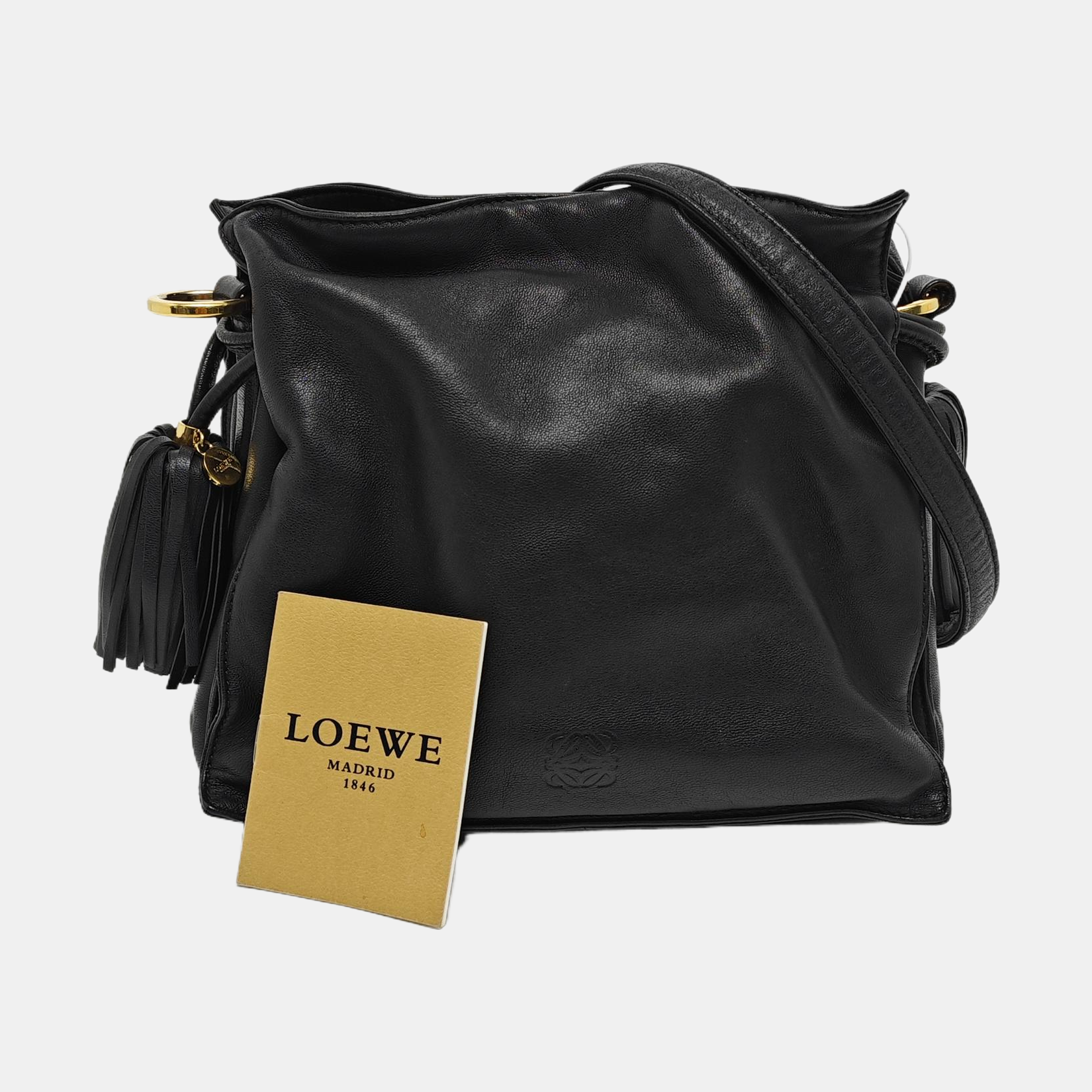 Authenticated pre-owned  Flamenco Lambskin Black - Shoulder Bag at Looply