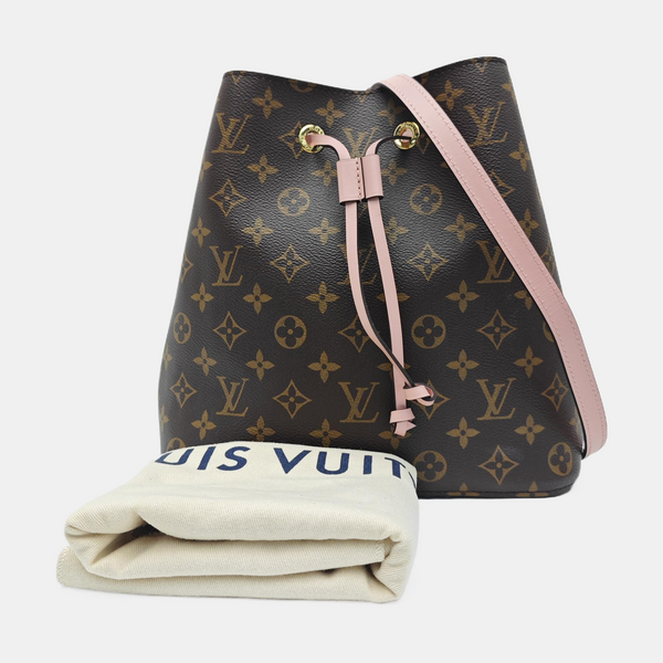 NÉONOÉ MM Monogram Coated Canvas Brown