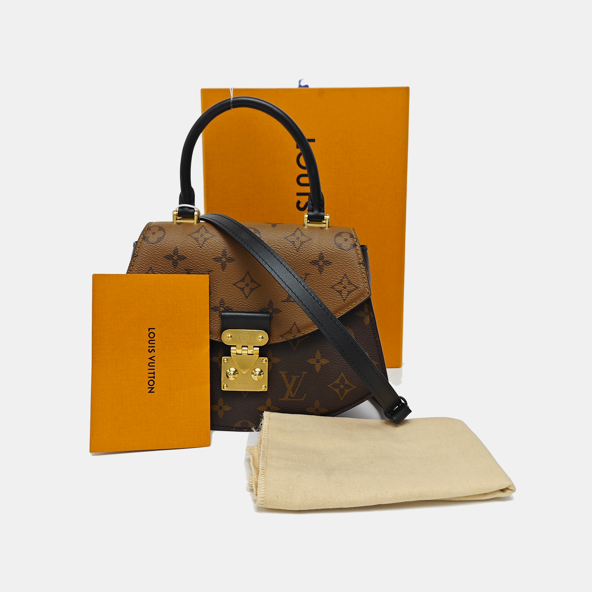 EDEN Monogram Coated Canvas Brown