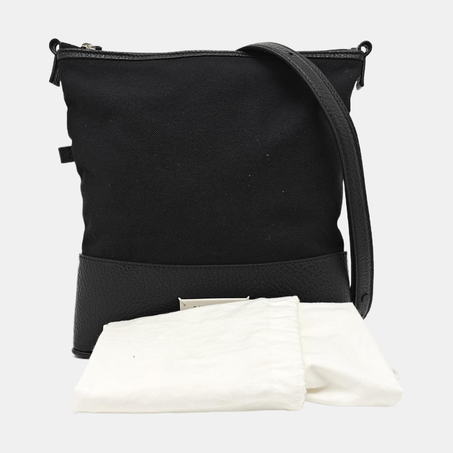 Fabric Top Handle Bag Black