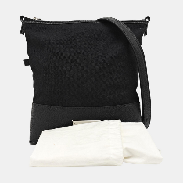 Fabric Top Handle Bag Black