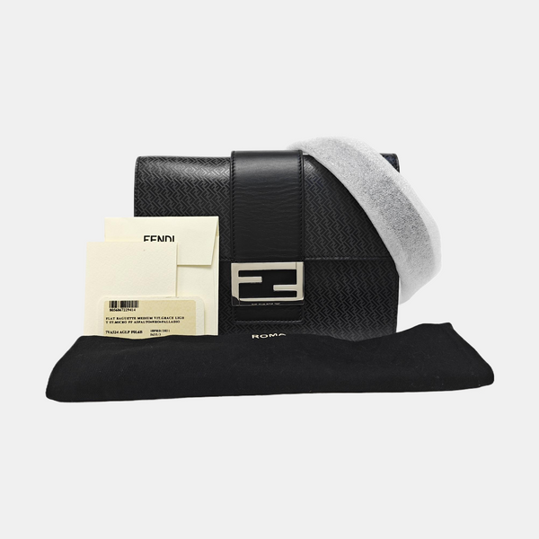 Baguette Medium Calfskin Black