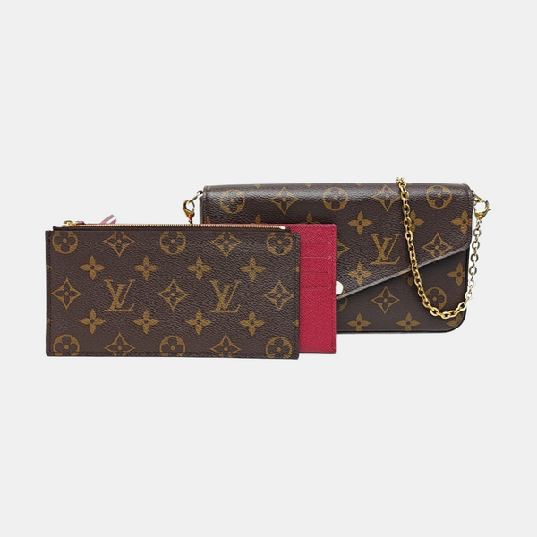 FÉLICIE Monogram Coated Canvas Brown