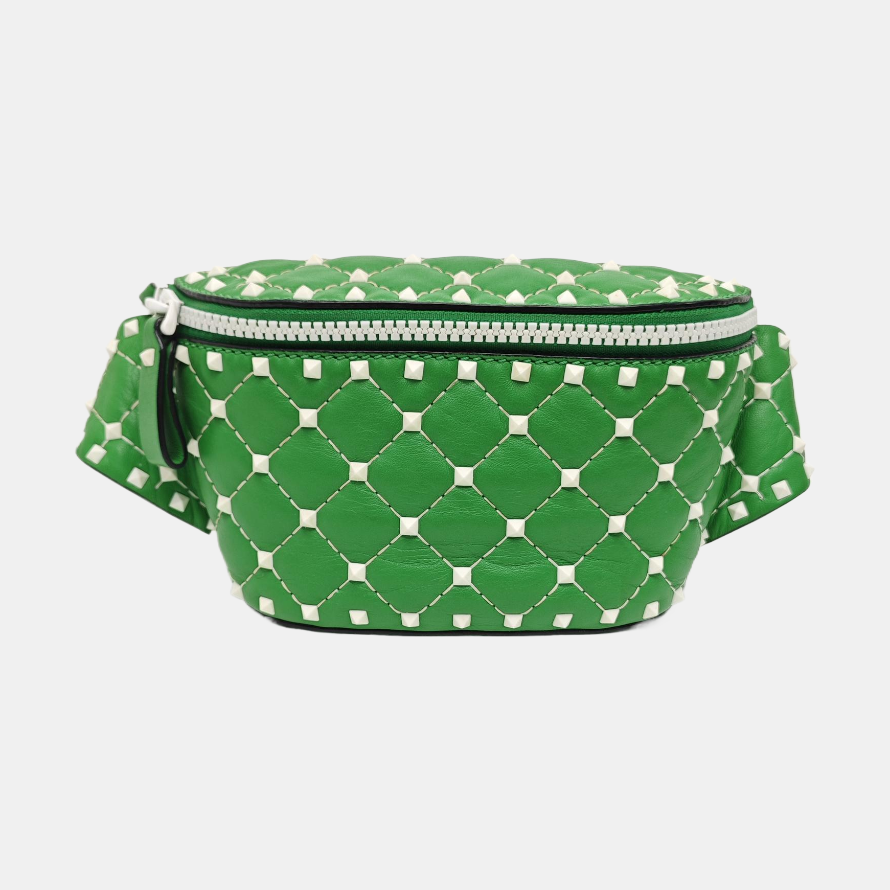 Rockstud Calfskin Green