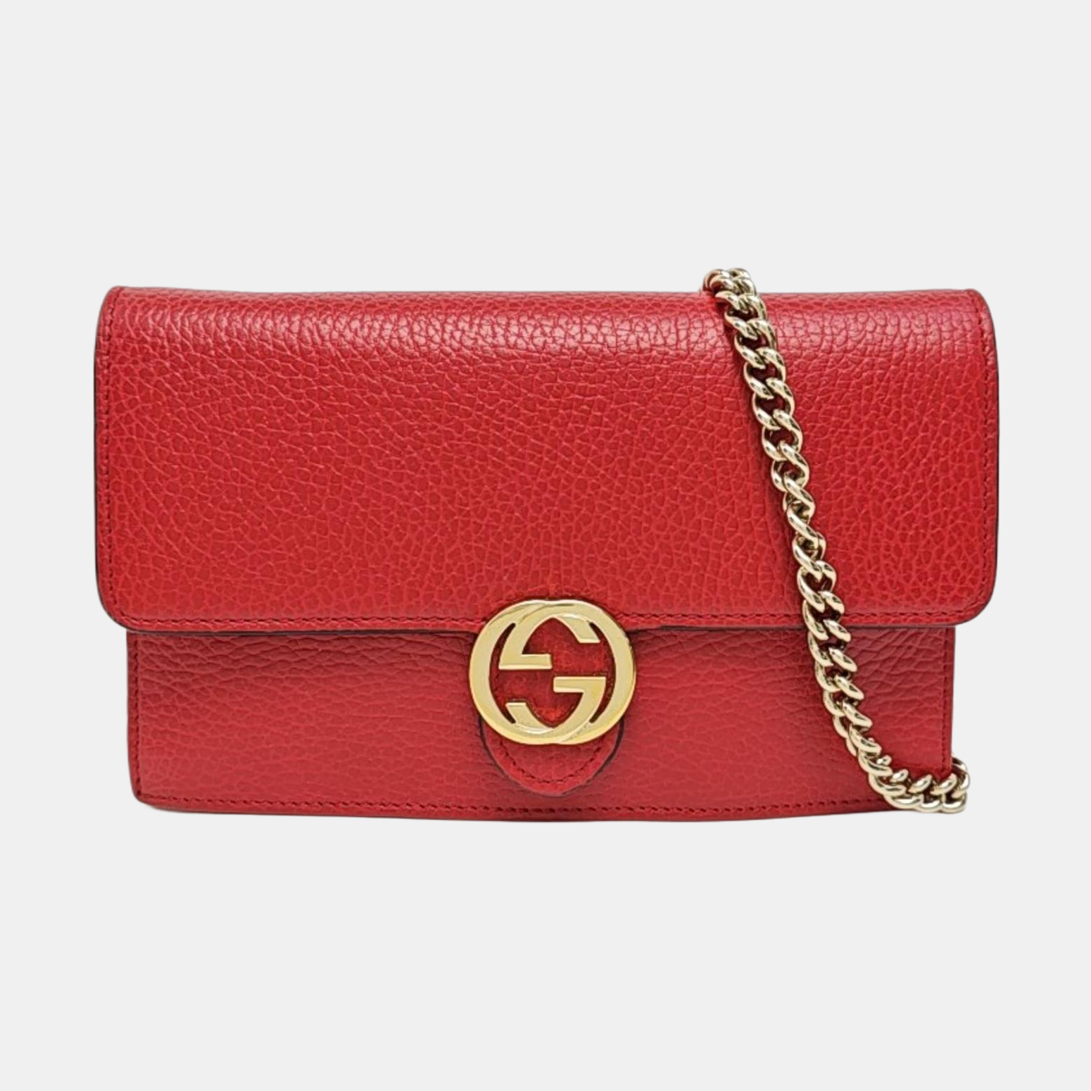 Calfskin Shoulder Bag Red