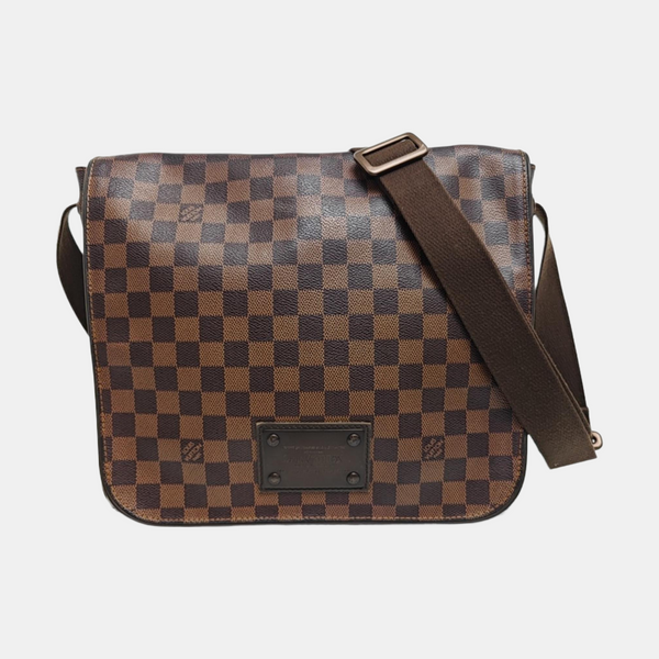 DISTRICT MM Damier Ebene Coated Canvas Brown