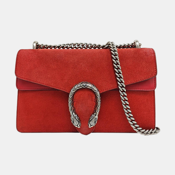 Dionysus Small Suede Red