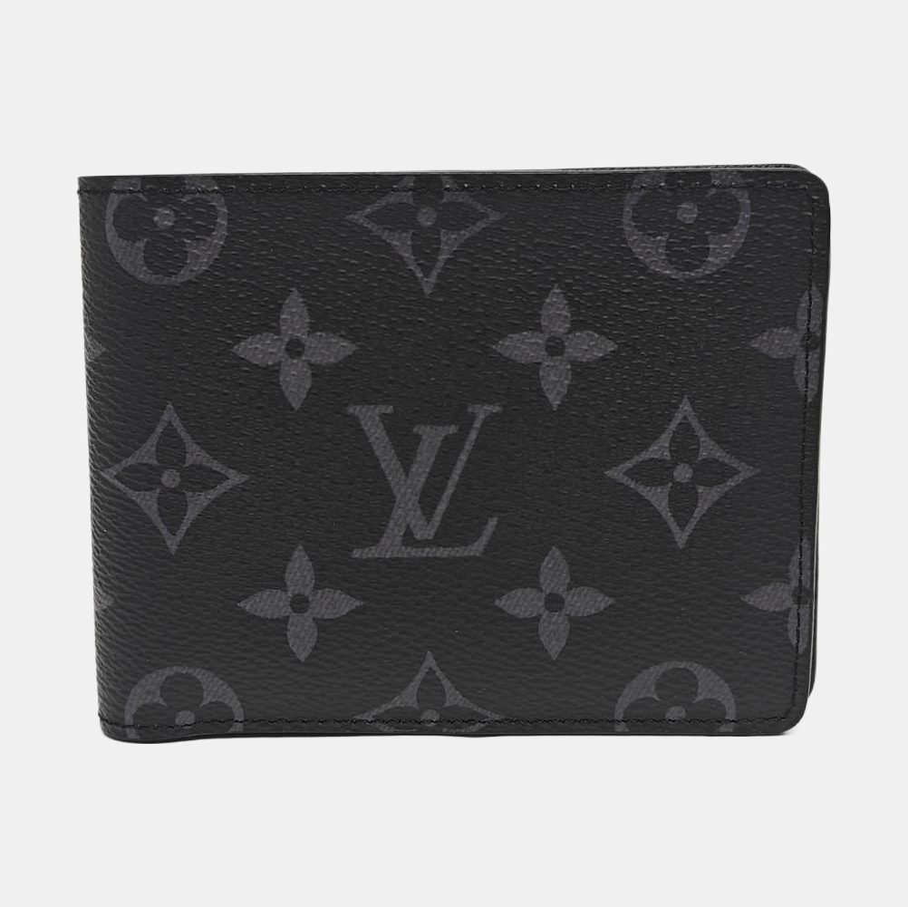 SLENDER Monogram Coated Canvas Black Wallet