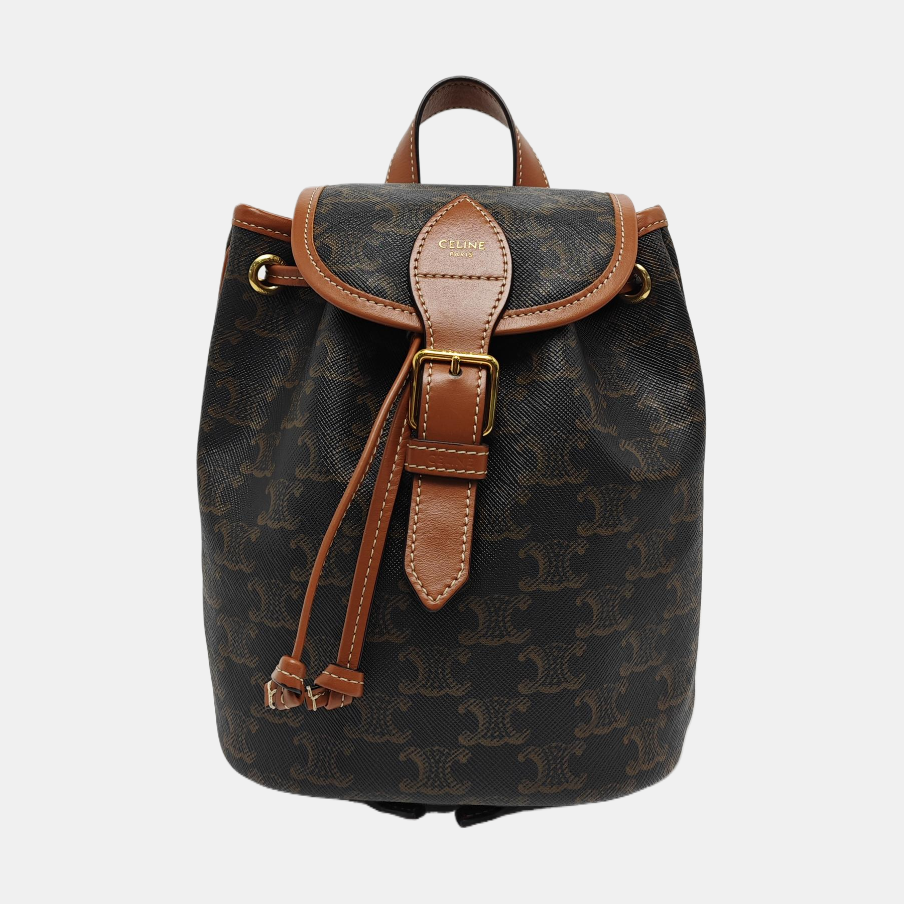 TRIOMPHE Mini Coated Canvas Brown