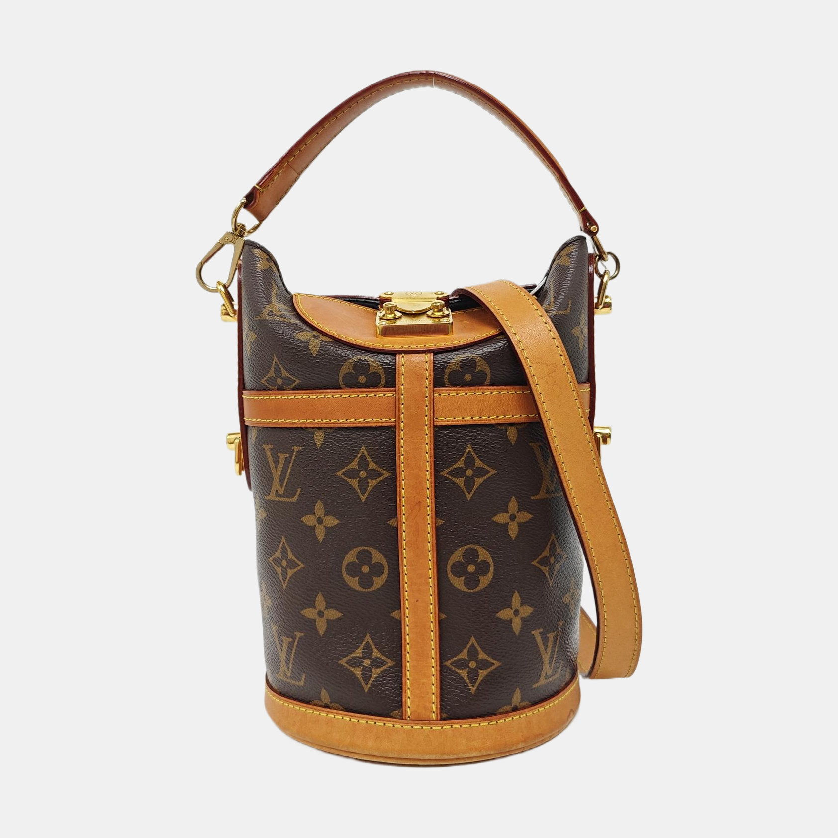DUFFLE Monogram Coated Canvas Brown