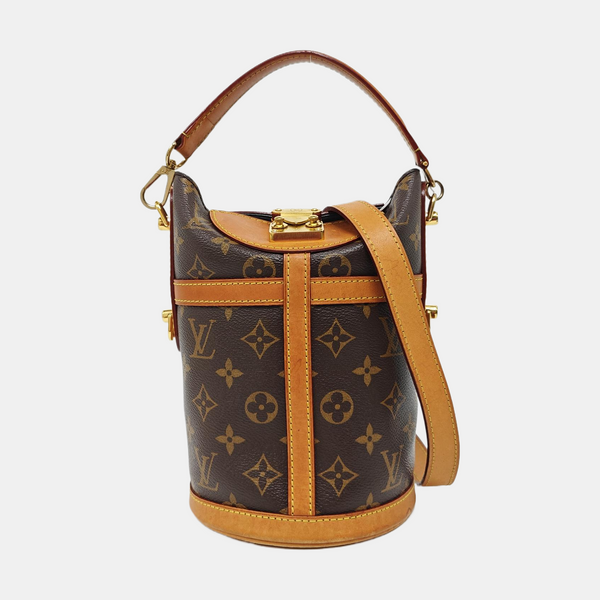 DUFFLE Monogram Coated Canvas Brown