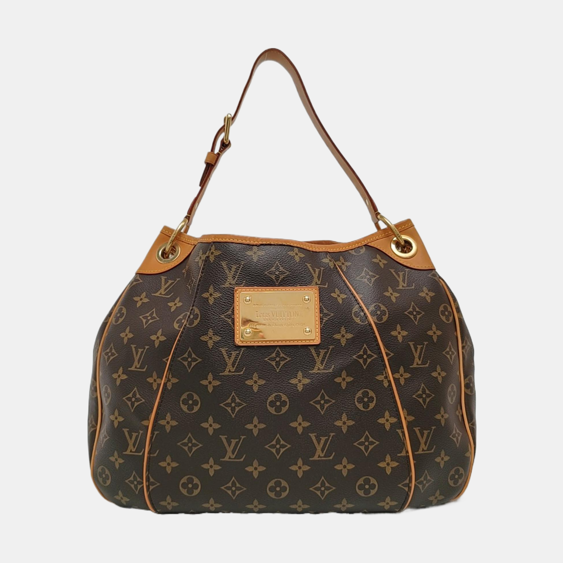 GALLIERA PM Monogram Coated Canvas Brown