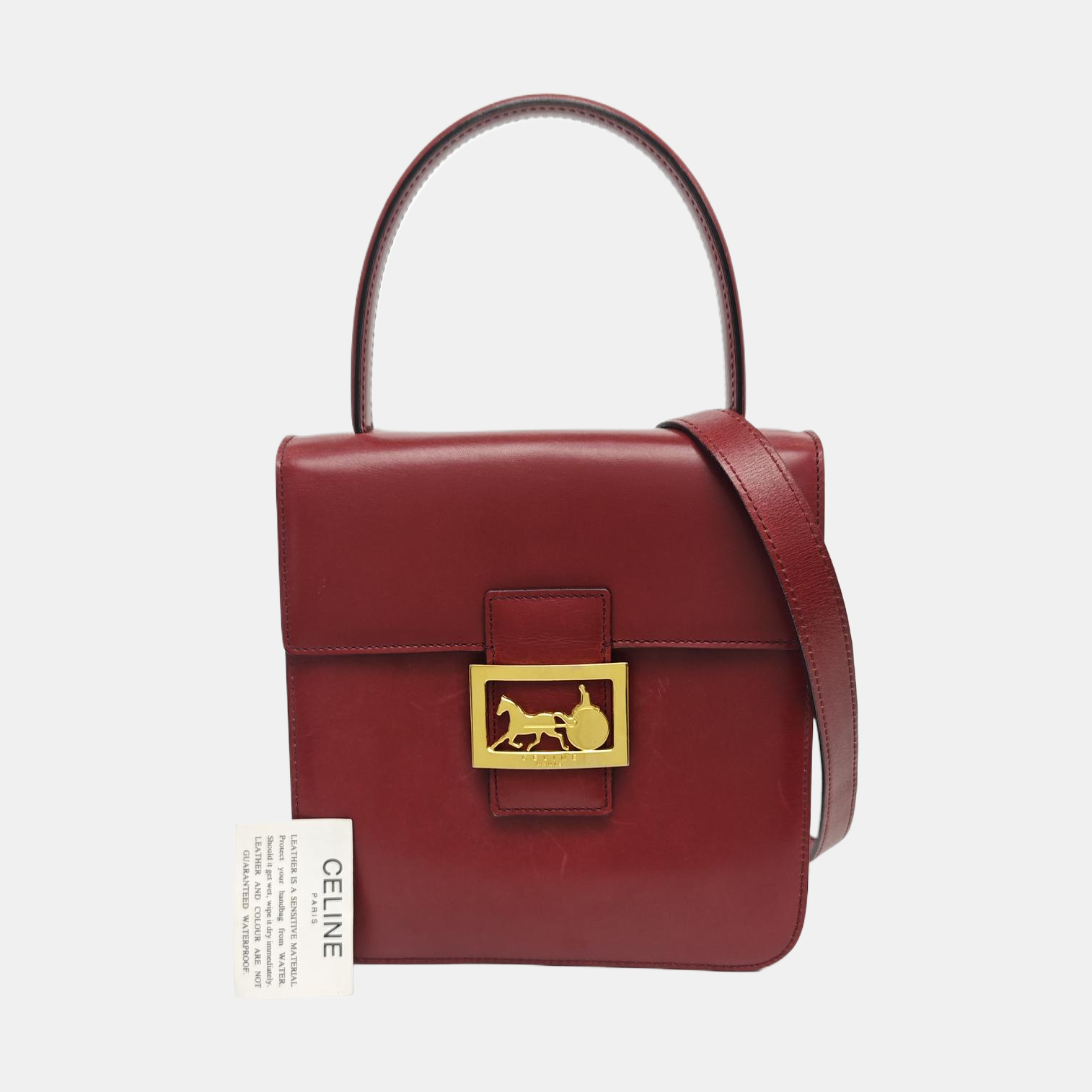 Calfskin Shoulder Bag Red