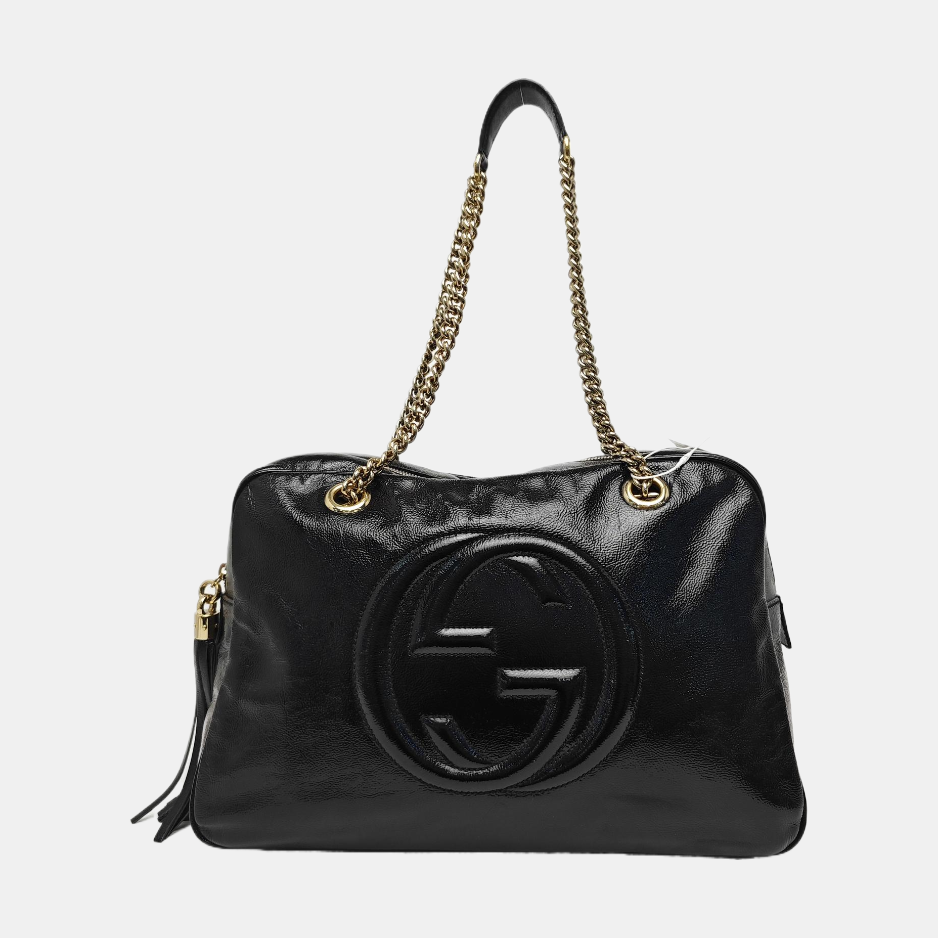 Soho Large Patent Leather Black