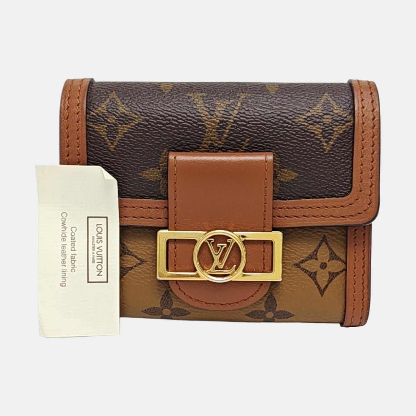 DAUPHINE Monogram Coated Canvas Brown Wallet