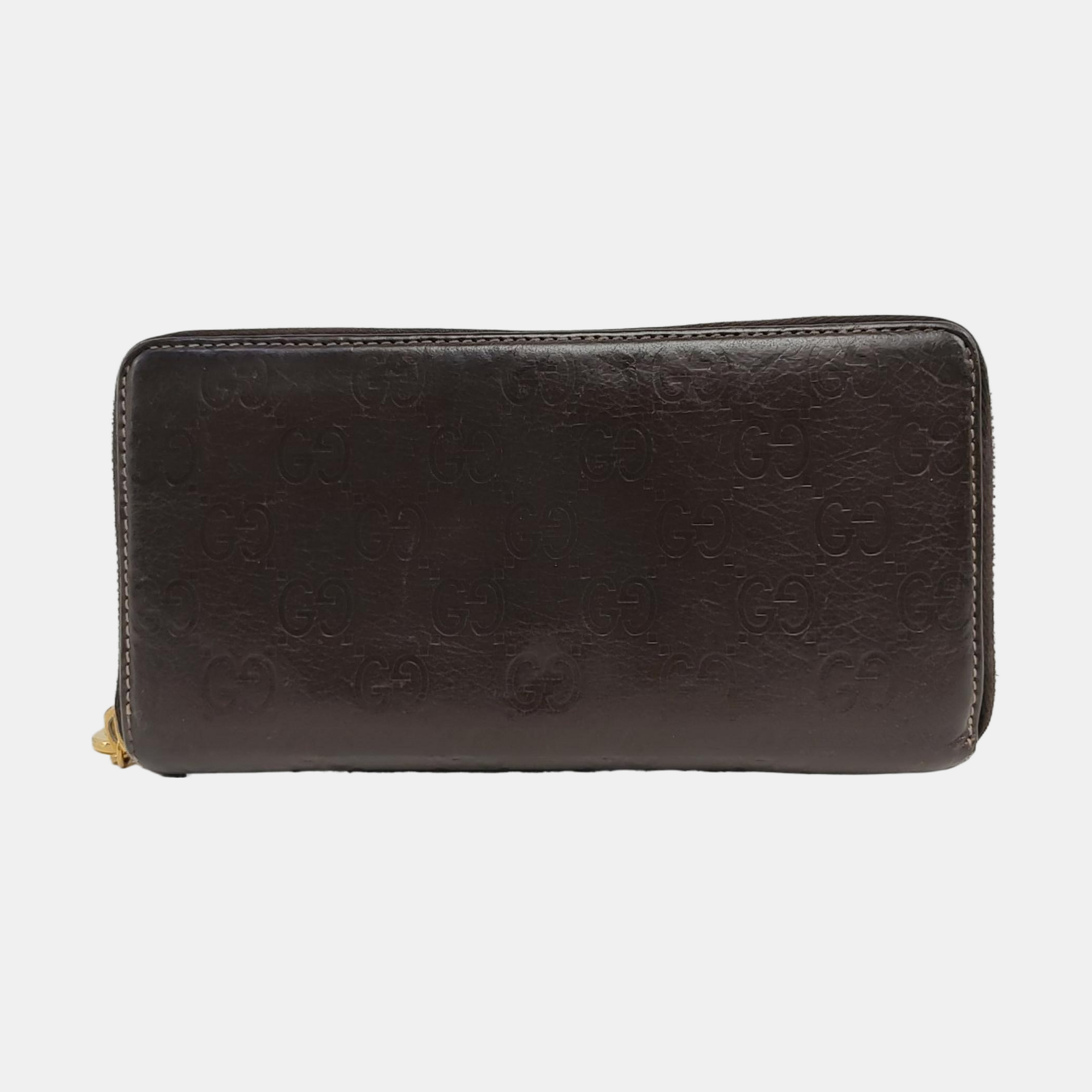 Ligne Shima Monogram Calfskin Brown Wallet