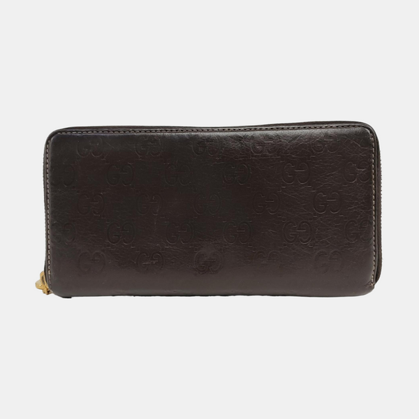 Ligne Shima Monogram Calfskin Brown Wallet
