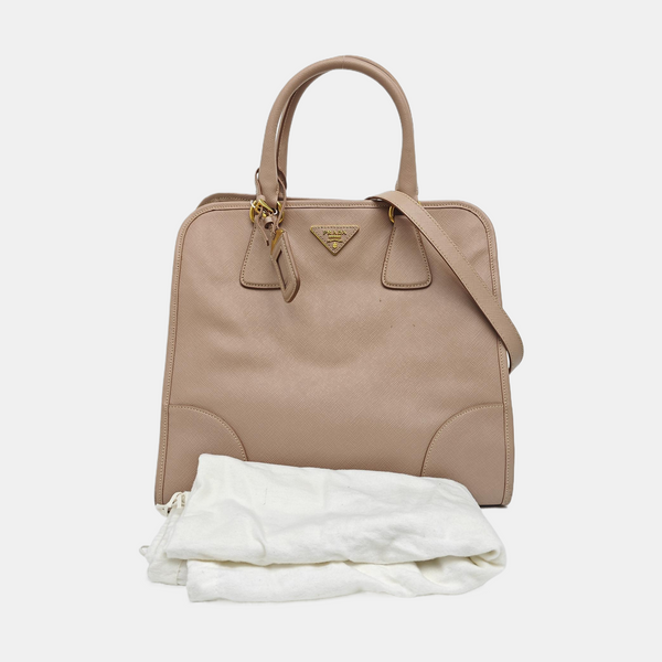 Saffiano Calfskin Tote Bag Pink