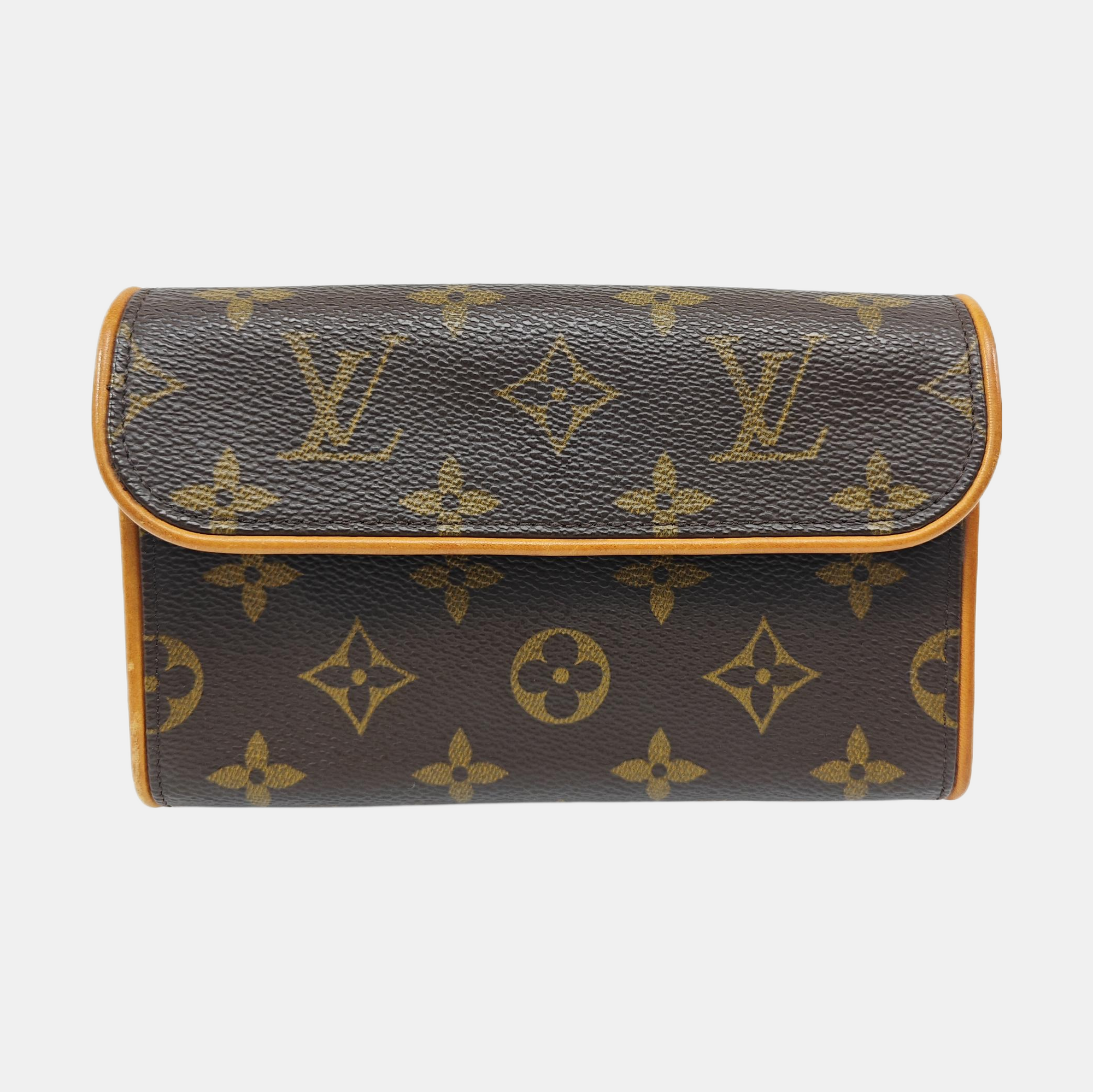 FLORENTINE Monogram Coated Canvas Brown