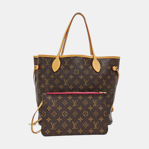 NEVERFULL MM Monogram Coated Canvas Brown