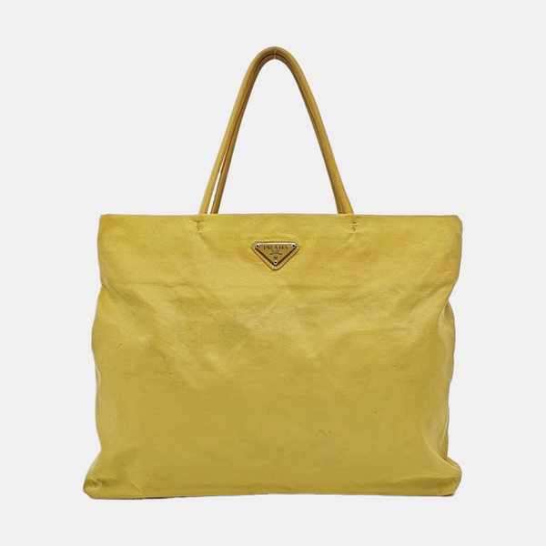 Nylon Tote Bag Yellow