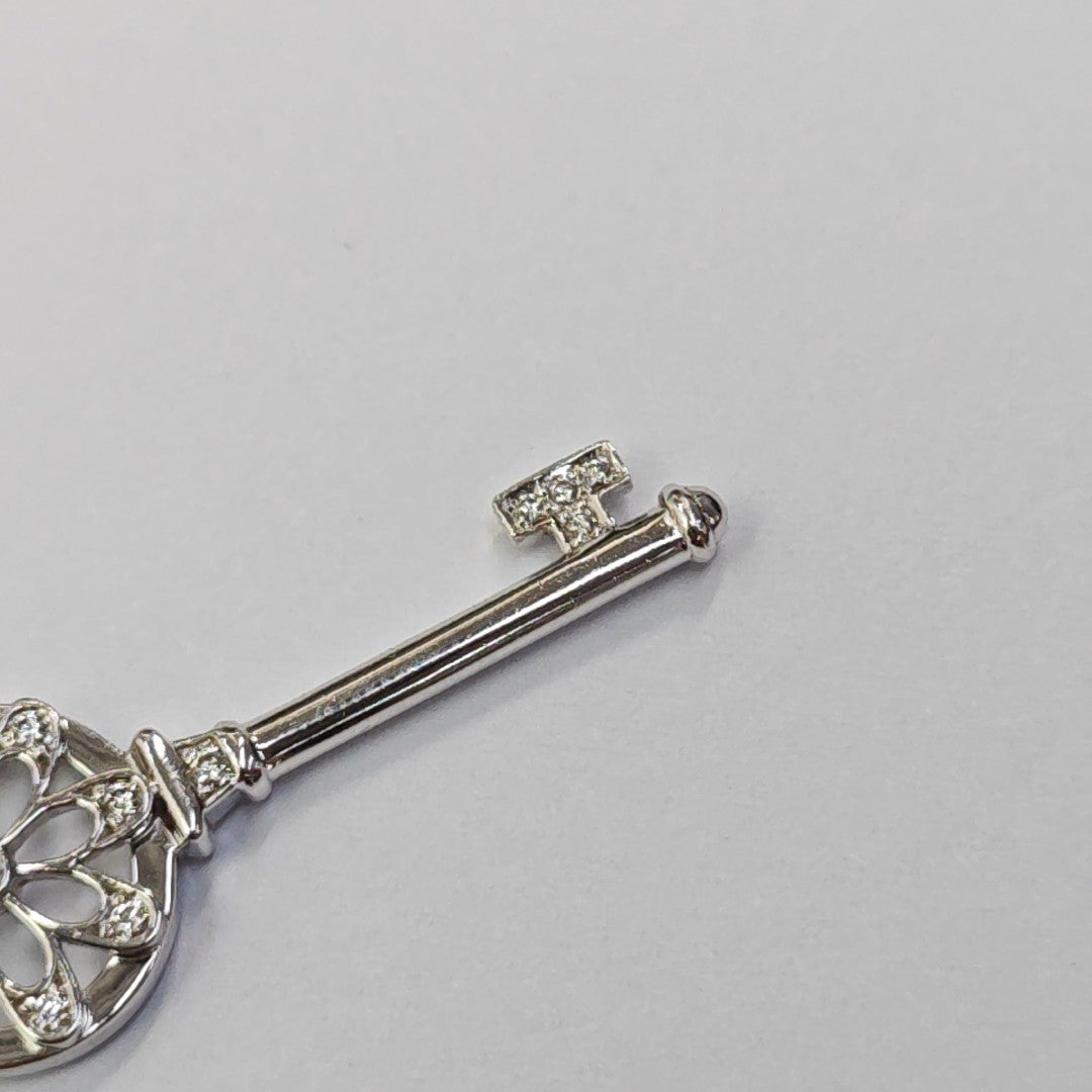 18k White Gold Silver Jewelry Set