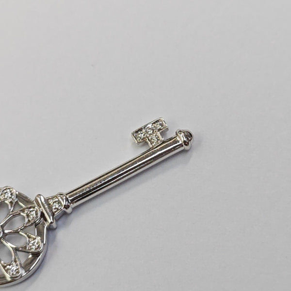 18k White Gold Silver Jewelry Set