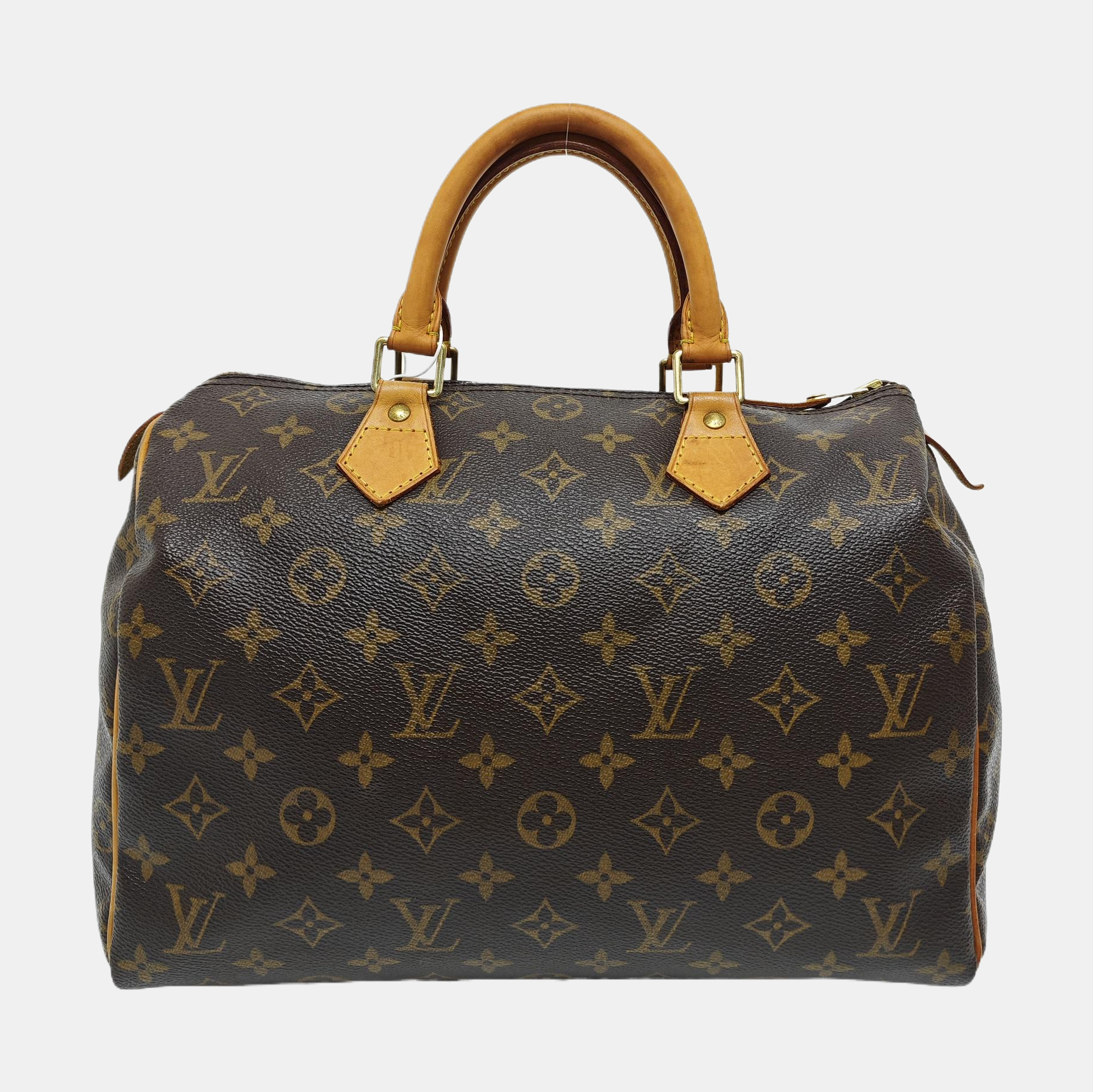 SPEEDY 30 Monogram Coated Canvas Brown