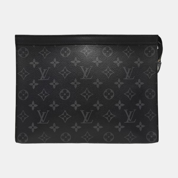 Pochette Voyag MM Monogram Coated Canvas Black