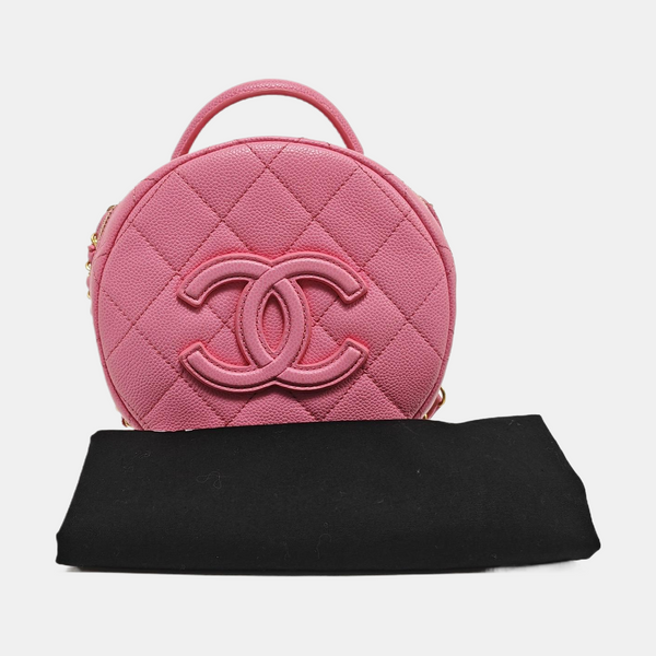 Quilted Grained Calfskin Pink