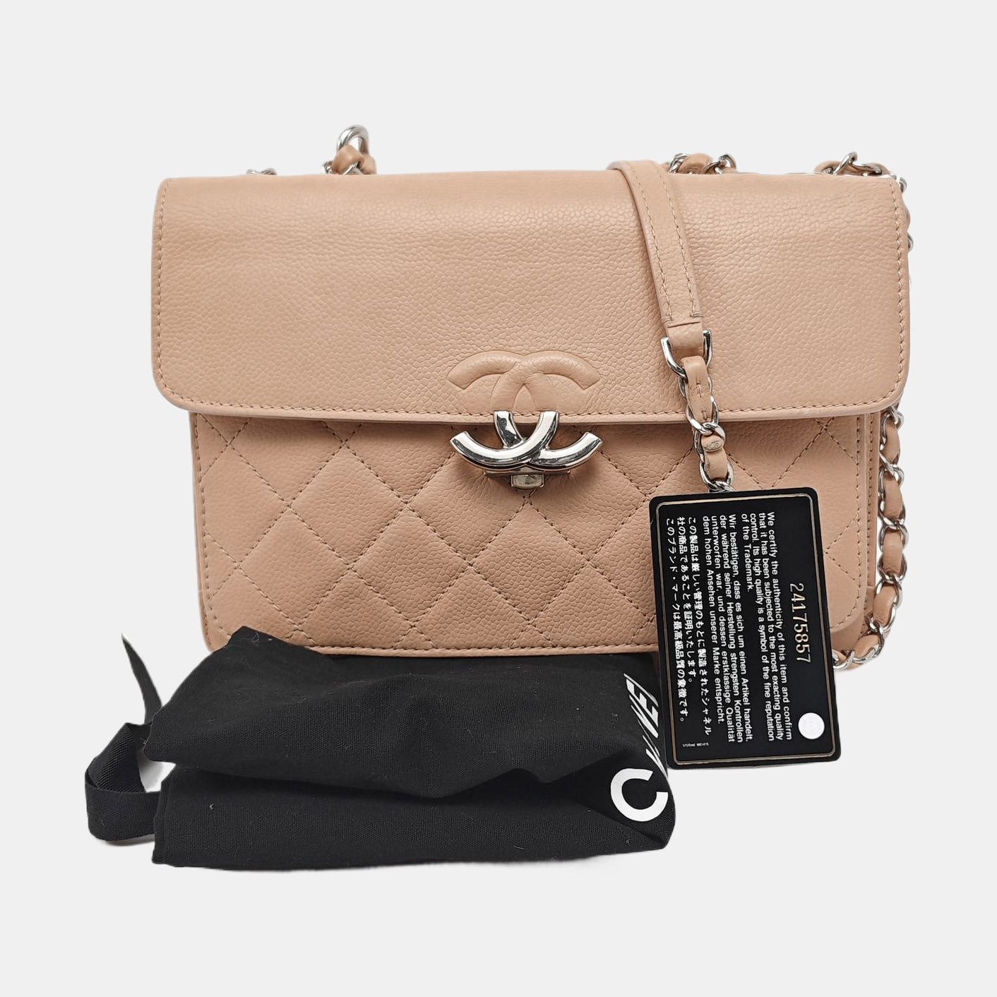 Quilted Grained Calfskin Pink