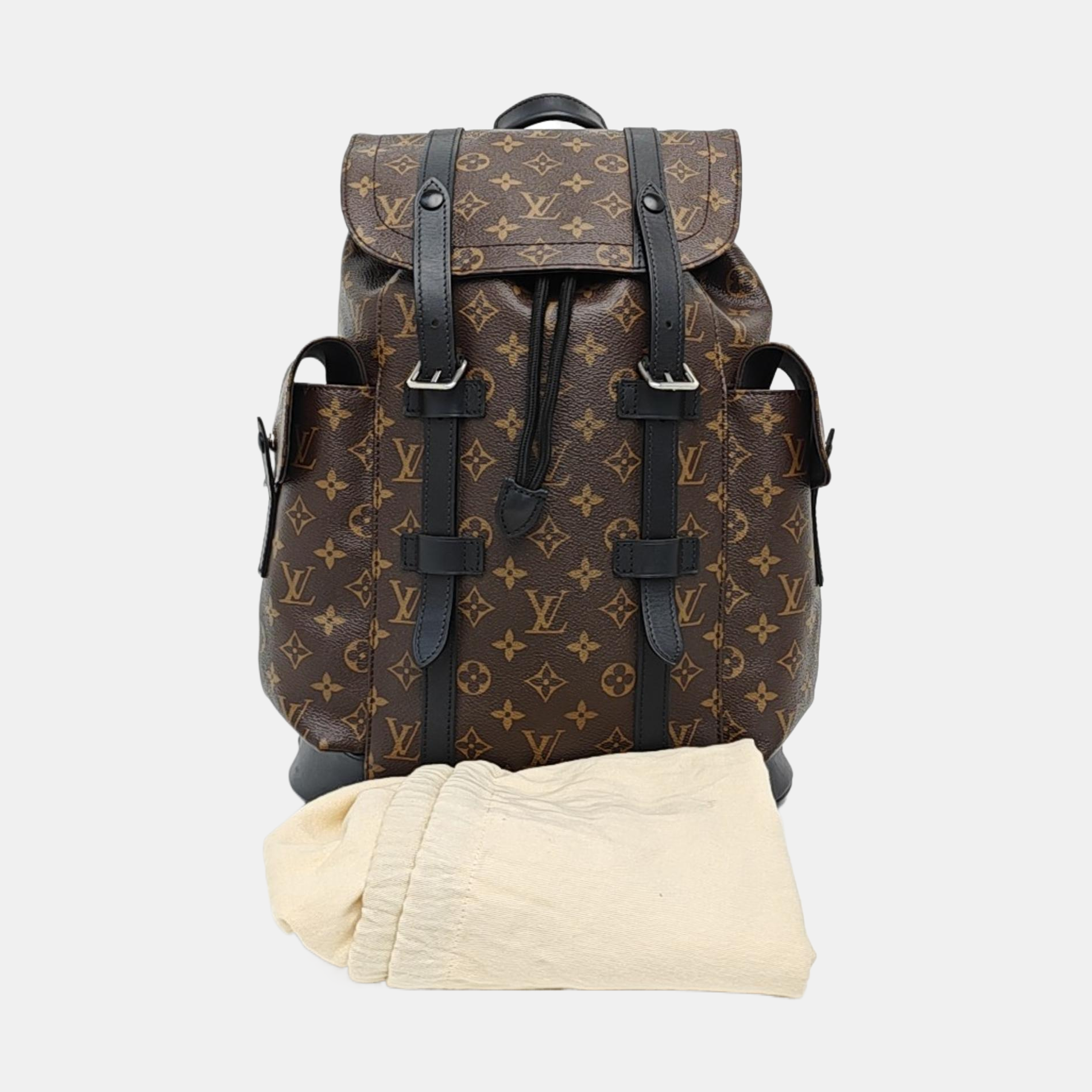CHRISTOPHER PM Monogram Coated Canvas Brown