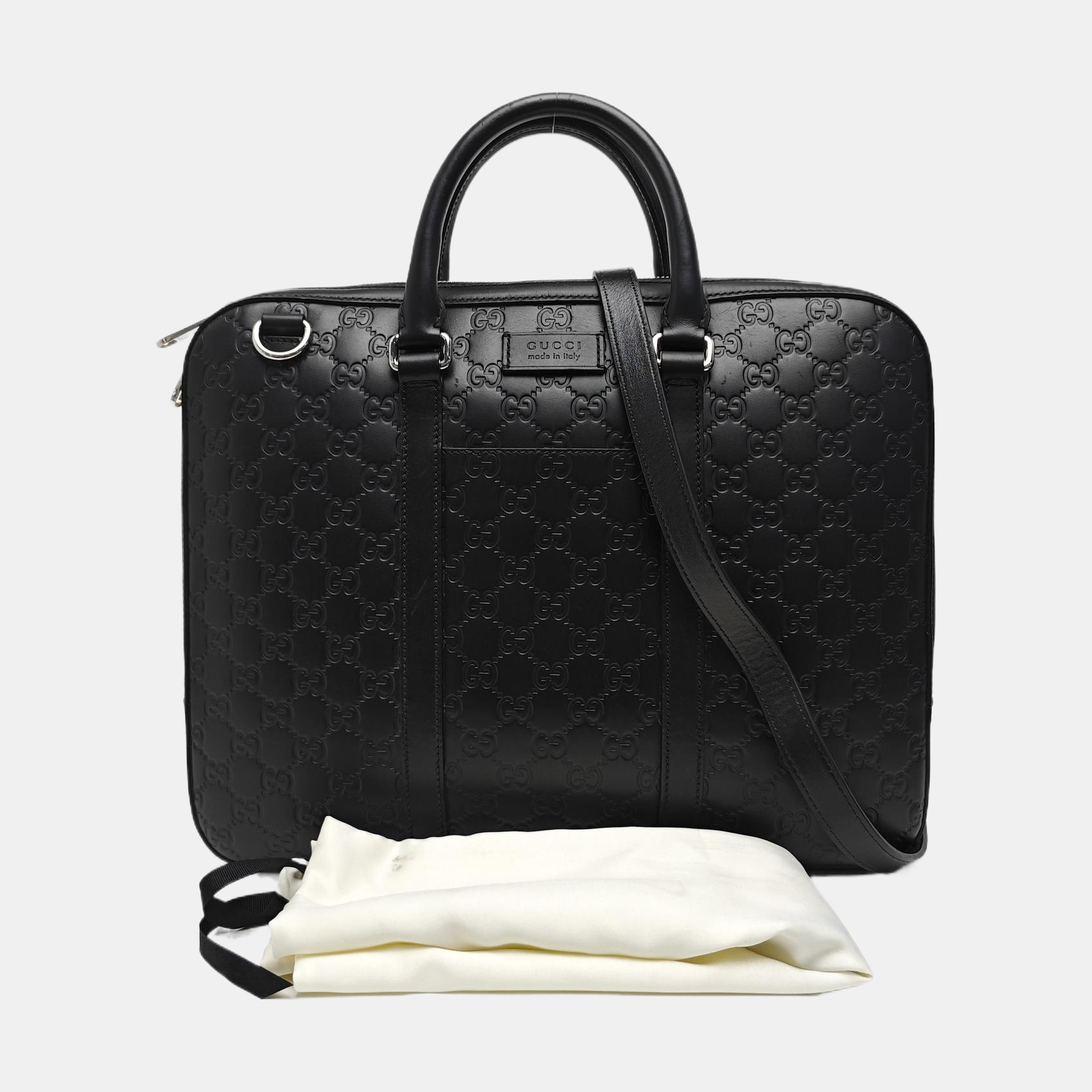 Signature Monogram Calfskin Black