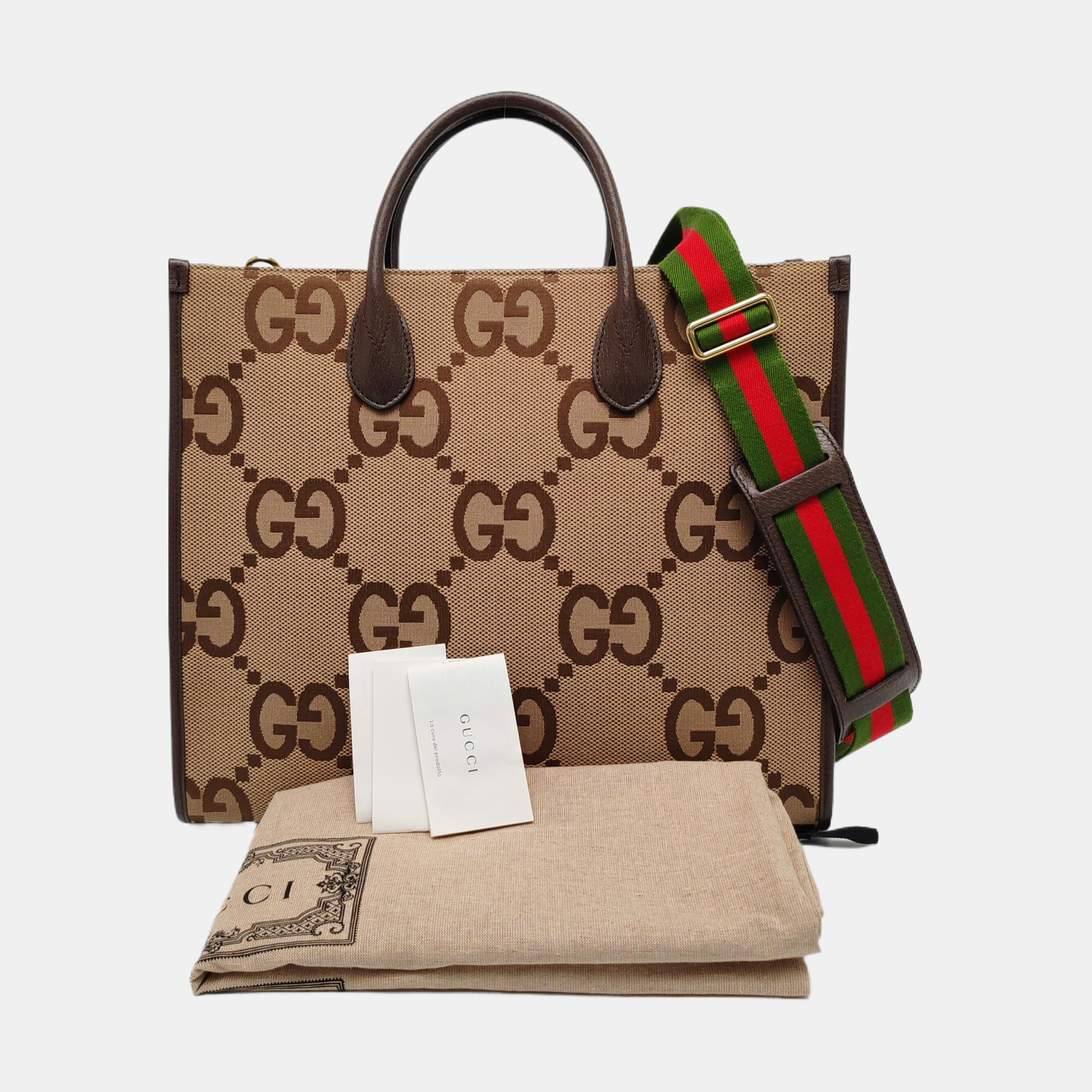 Jumbo Monogram Canvas Beige