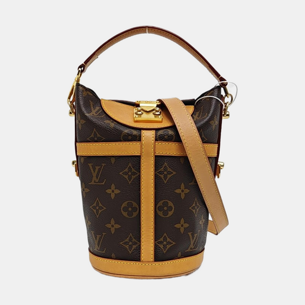 DUFFLE Monogram Coated Canvas Brown