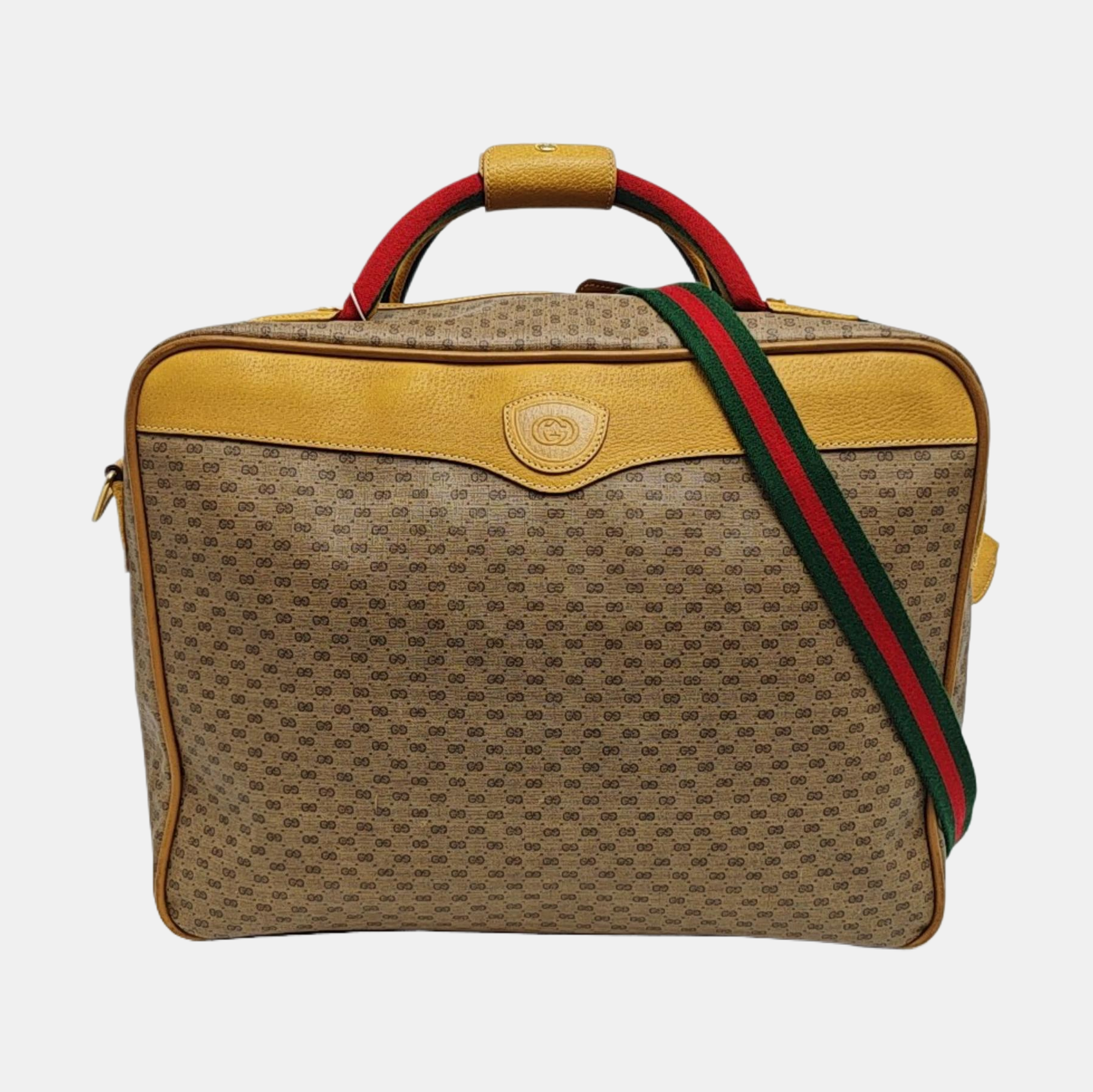 Monogram Coated Canvas Shoulder Bag Brown