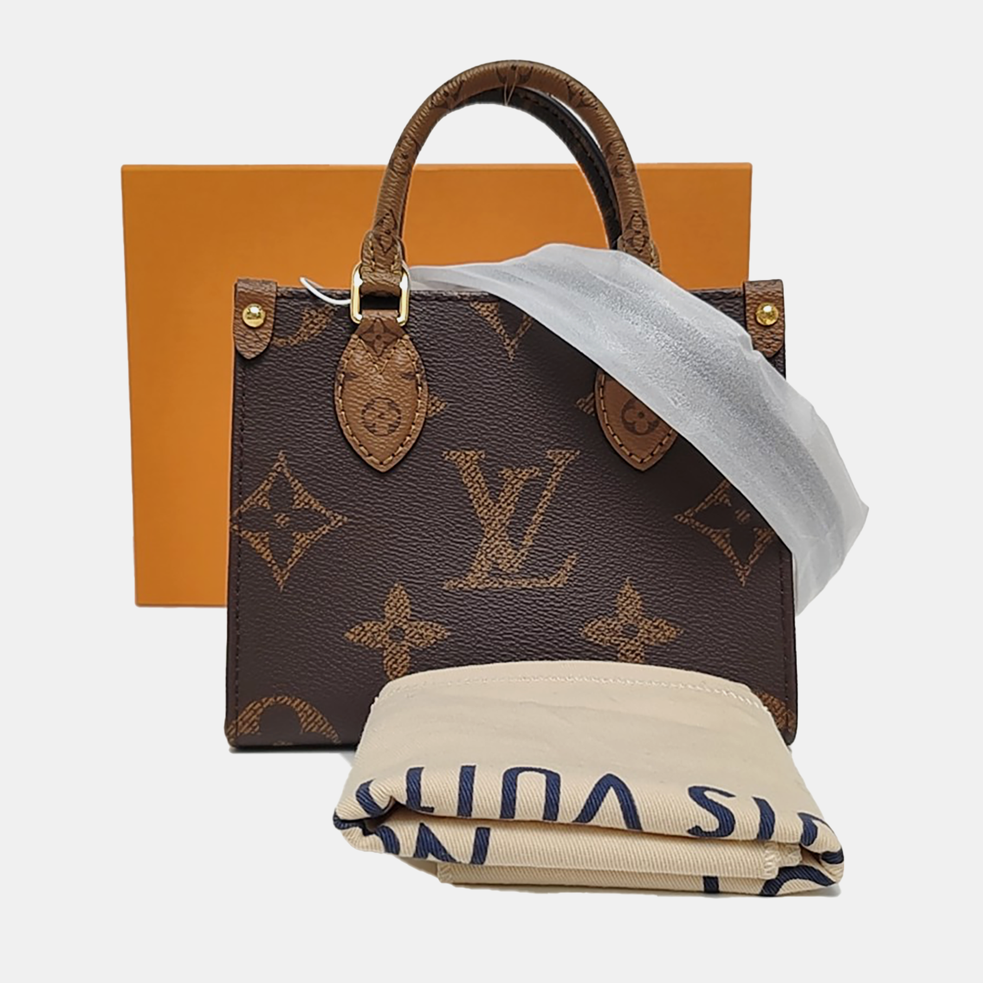 ONTHEGO BB Monogram Coated Canvas Brown