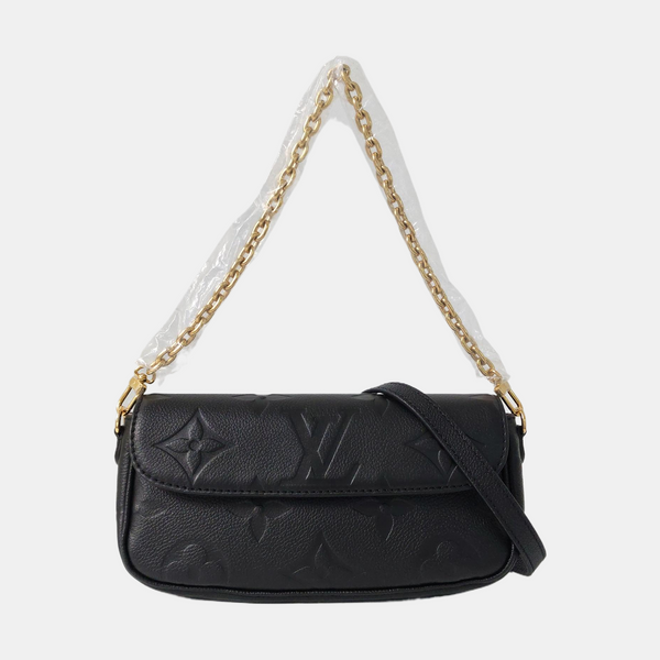 IVY Monogram Calfskin Black