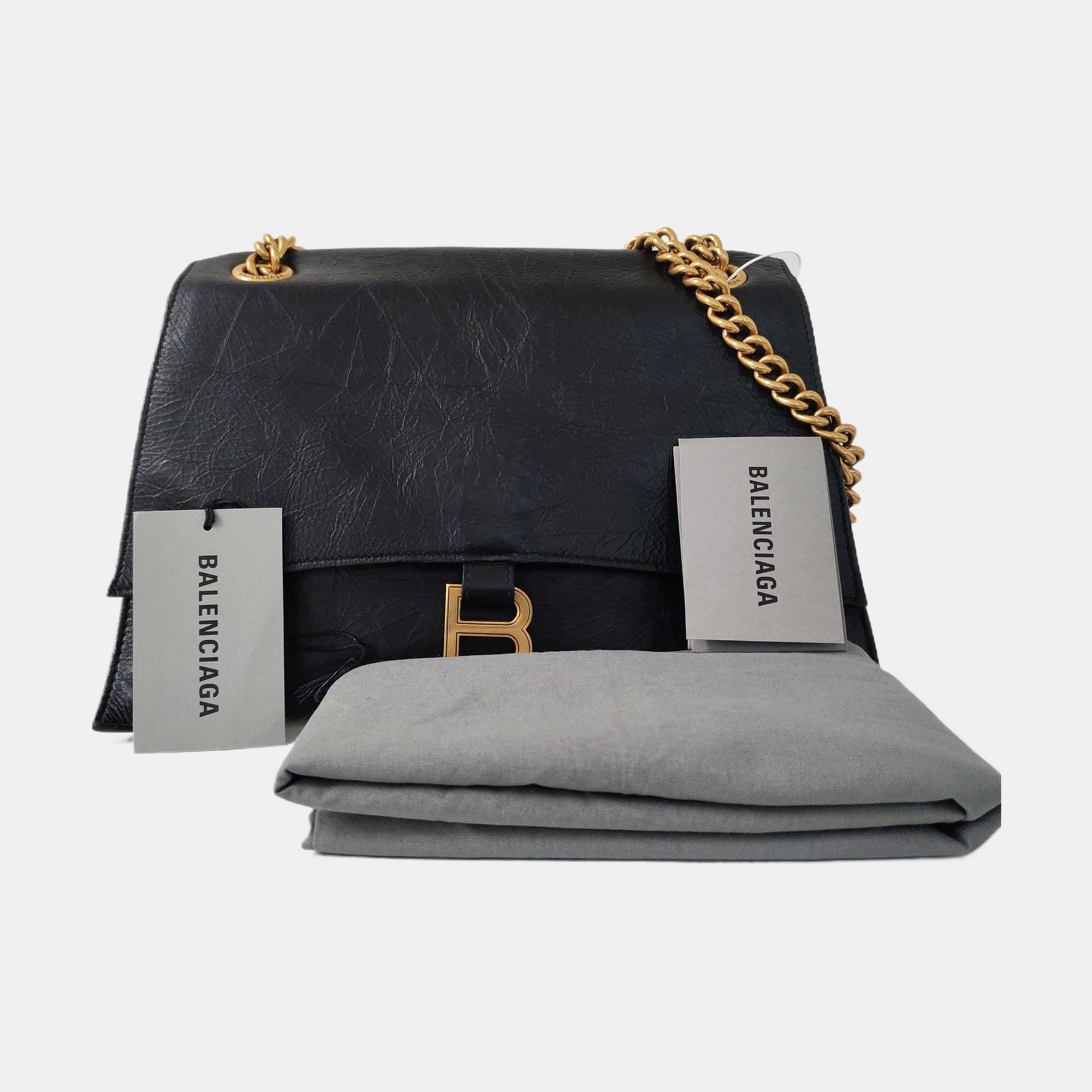 Crush Medium Calfskin Black