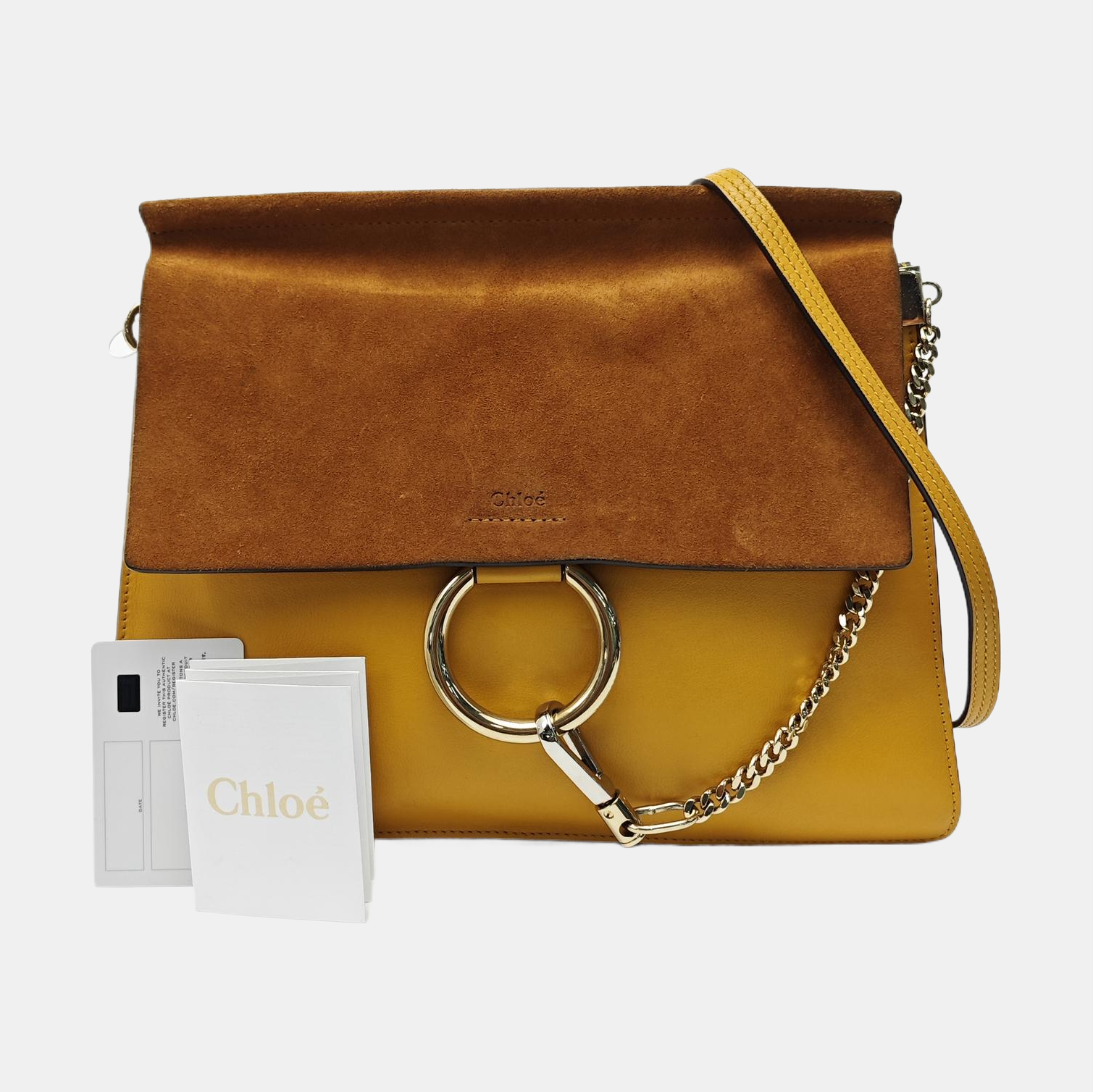 Faye Medium Calfskin Yellow