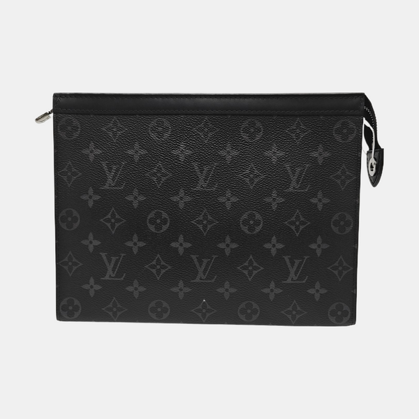 Pochette Voyag MM Monogram Coated Canvas Black