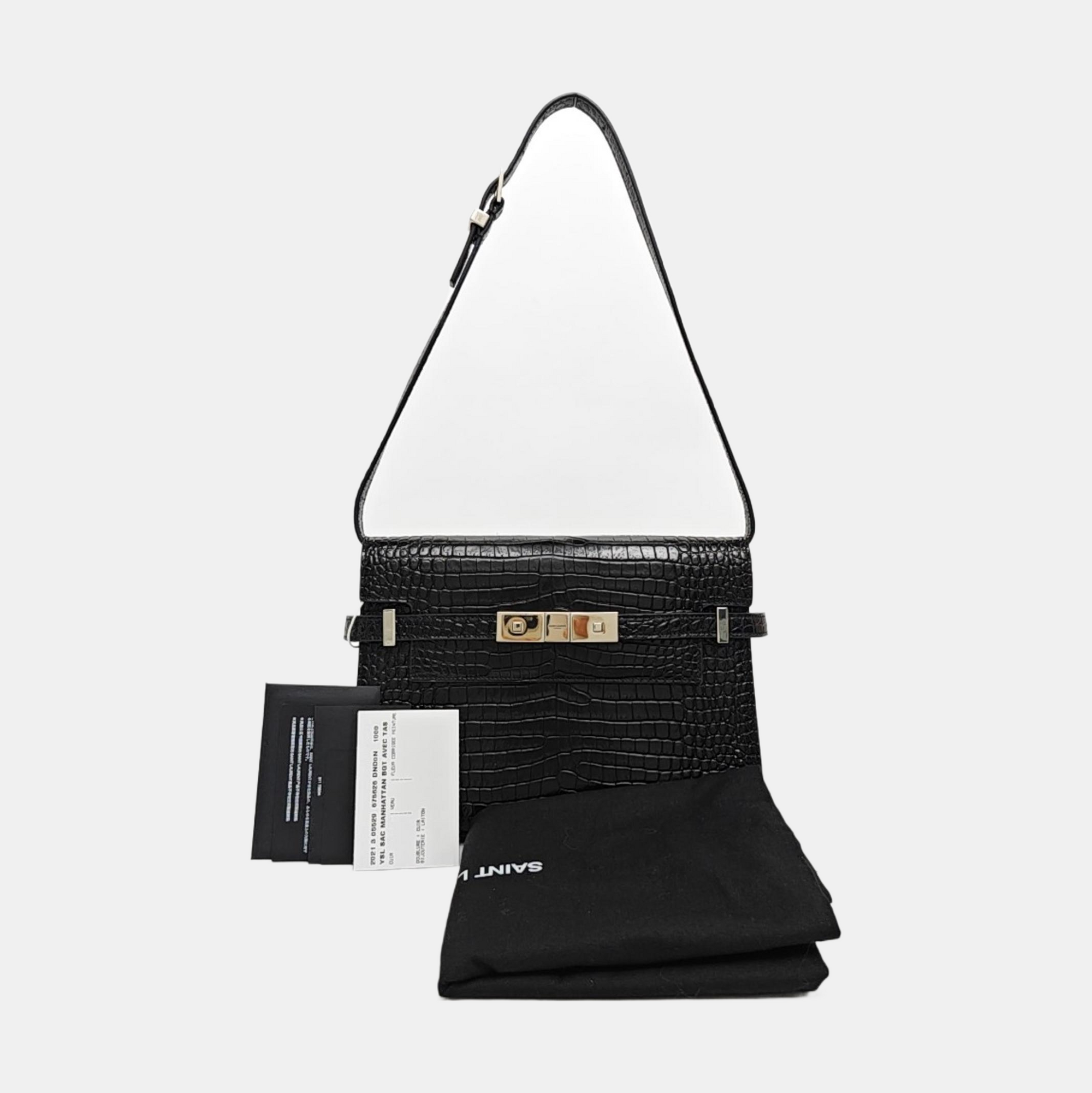 MANHATTAN Small Calfskin Black