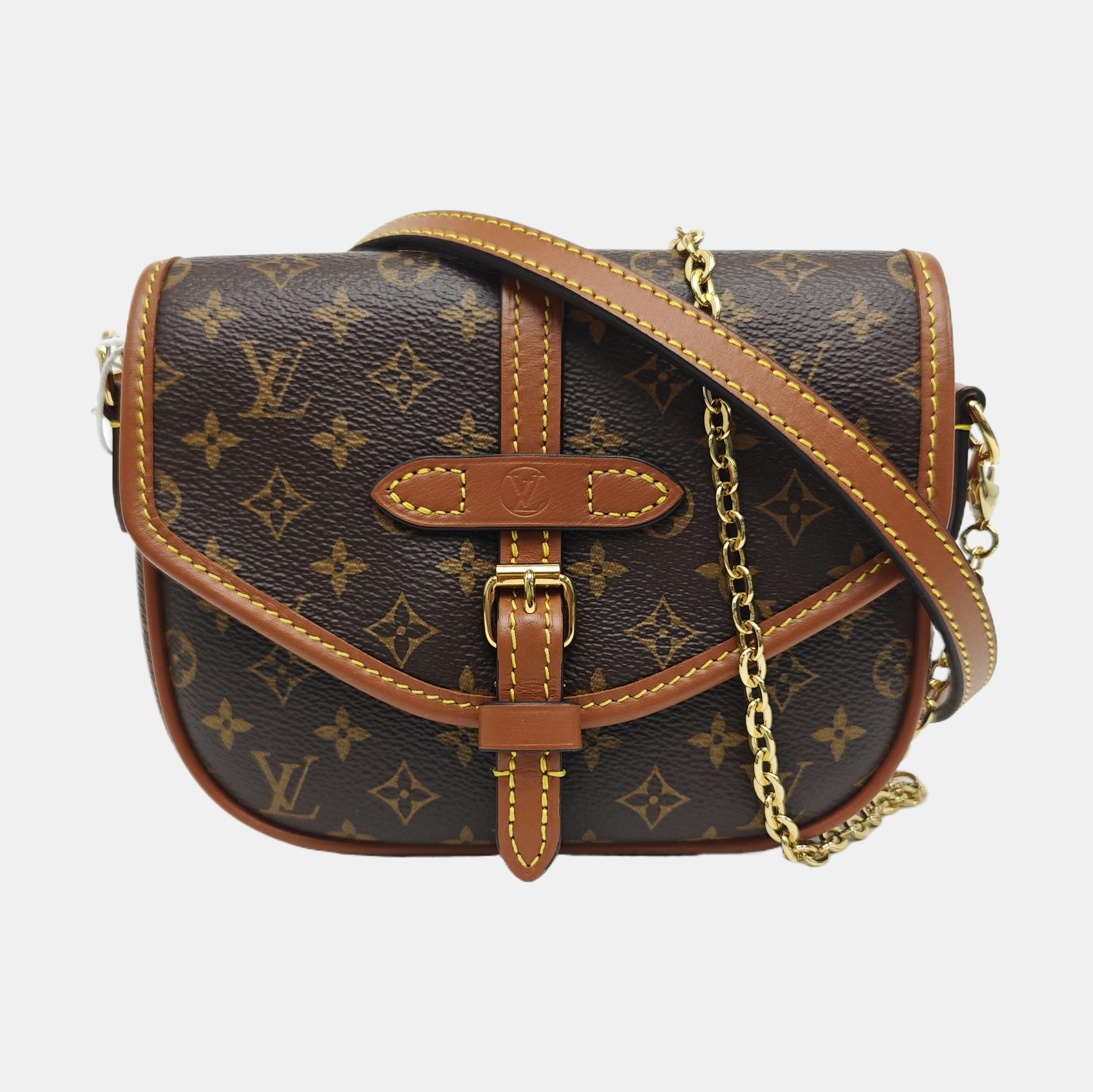 SAUMUR Monogram Coated Canvas Brown