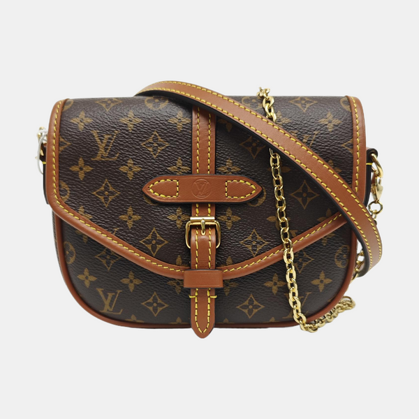 SAUMUR Monogram Coated Canvas Brown
