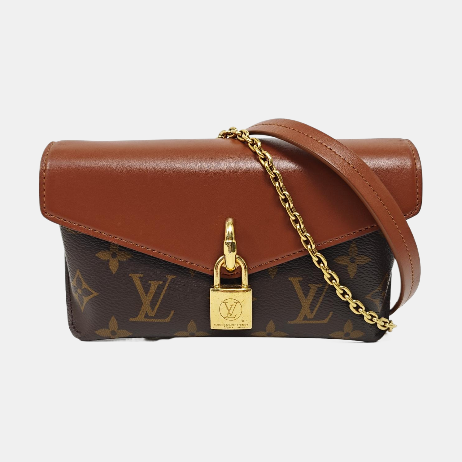 PADLOCK Monogram Coated Canvas Brown